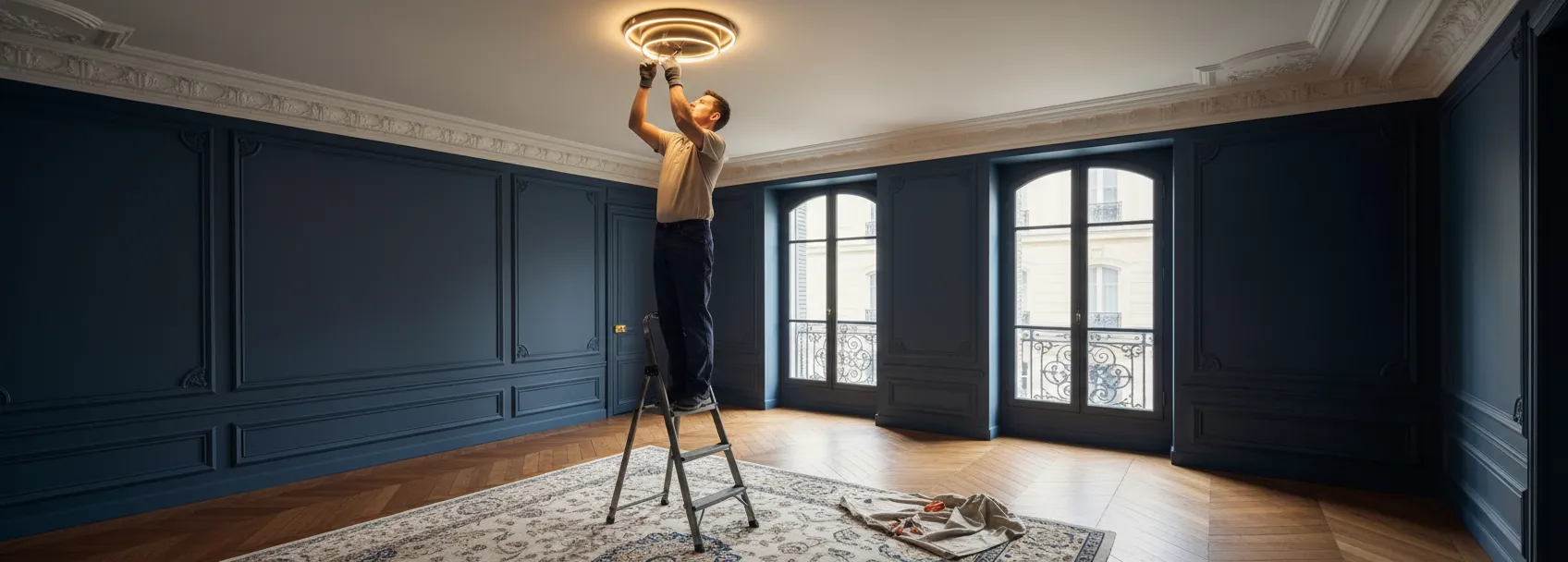 Installation éclairage